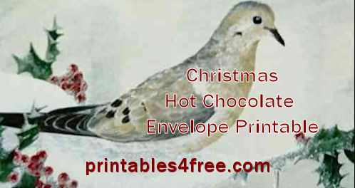 free christmas hot chocolate printable envelope printable template logo