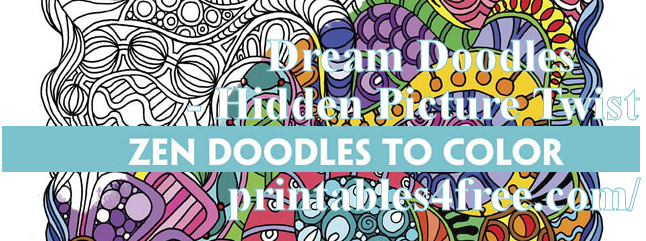 creative haven Zen Dream Doodles with Hidden Picture Twist by Kathy Ahrens