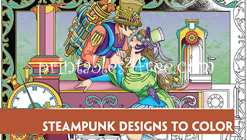 detailed Steampunk Designs to color