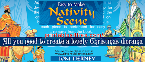 easy to make nativity scene diorama logo