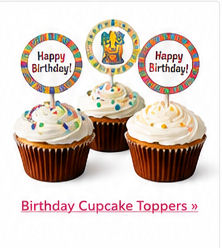 Cupcake toppers preview