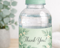 WATER BOTTLE LABELS
