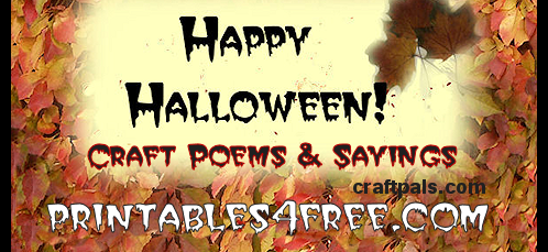 halloween Craft Poem, Saying and Quotes logo