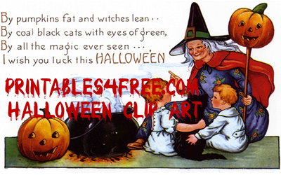 halloween vintage clip art