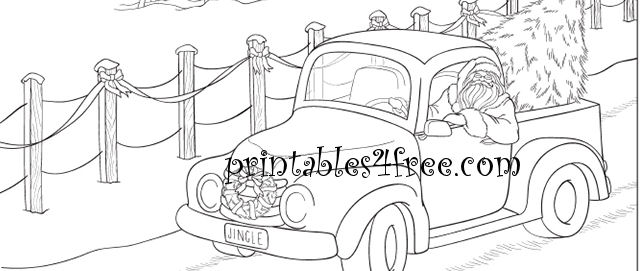 adult Christmas coloring  pages logo for colorists of all ages
