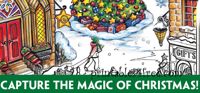 coloring pages for teenagers logo capture the magic of Christmas