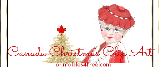 made in canada - christmas clipart -logo