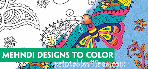 mehndi designs to colour