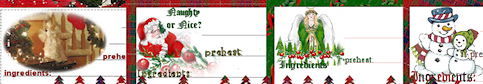 5x7 free lined Christmas printable templates logo
