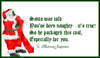  santa was told Tag with poem by BJ
