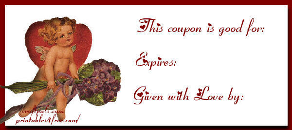 valentine's victorian cupid coupons