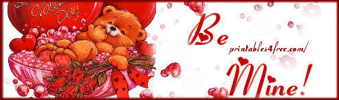 valentine logo Bear with hearts